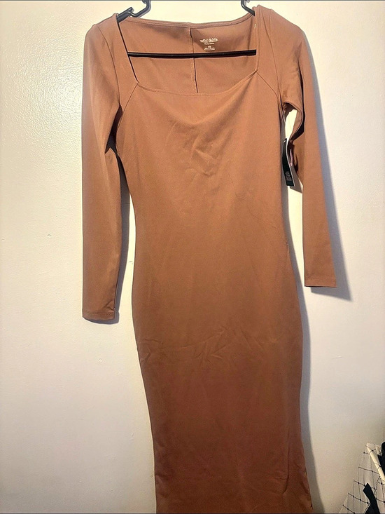 wild fable Dresses & Skirts - Wild Fable Long Sleeve ButterBliss Maxi Bodycon Dress Brown